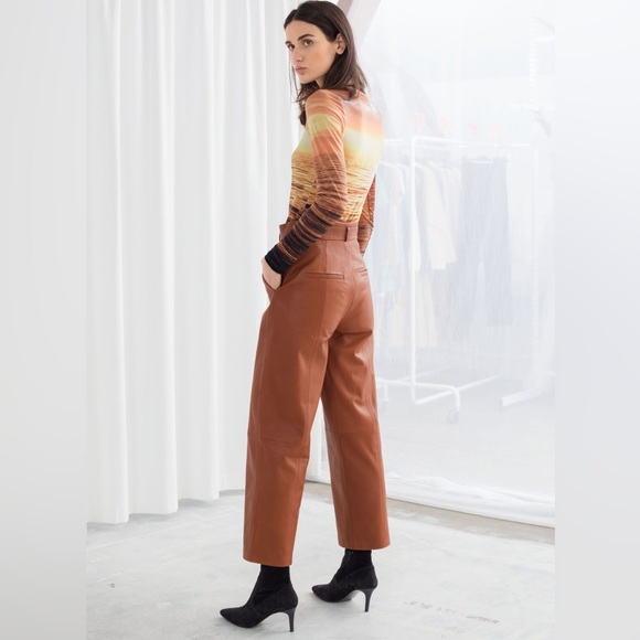 & OTHER STORIES LEATHER PANTS - Picture 1 of 8